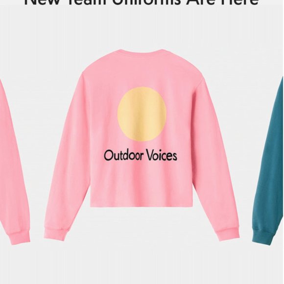 NWOT Outdoor Voices Women's Cropped Crewneck - Picture 3 of 3